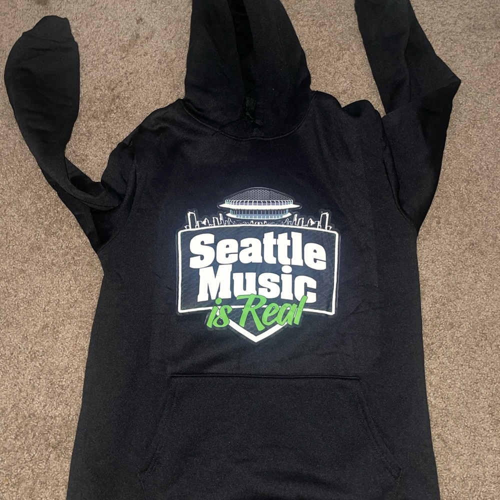 Black Seattle Music Is Real Hoodie/Joggers